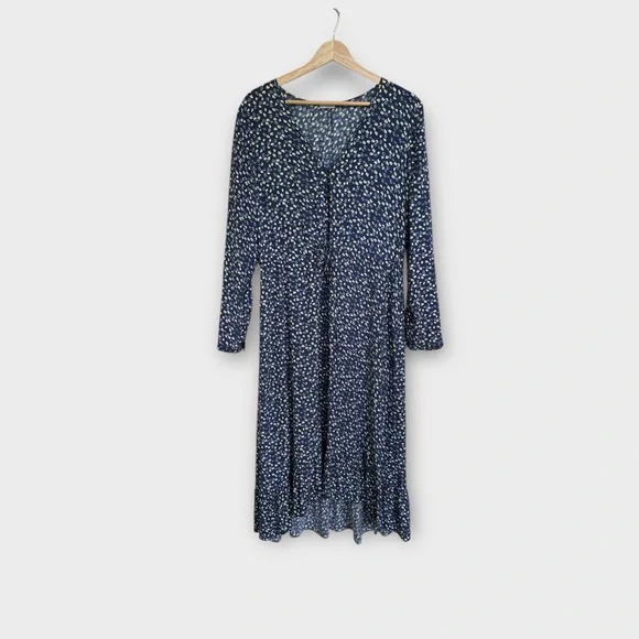 Rails Jade Maxi Dress in Navy Ditsy Floral, size L - Picture 2 of 8